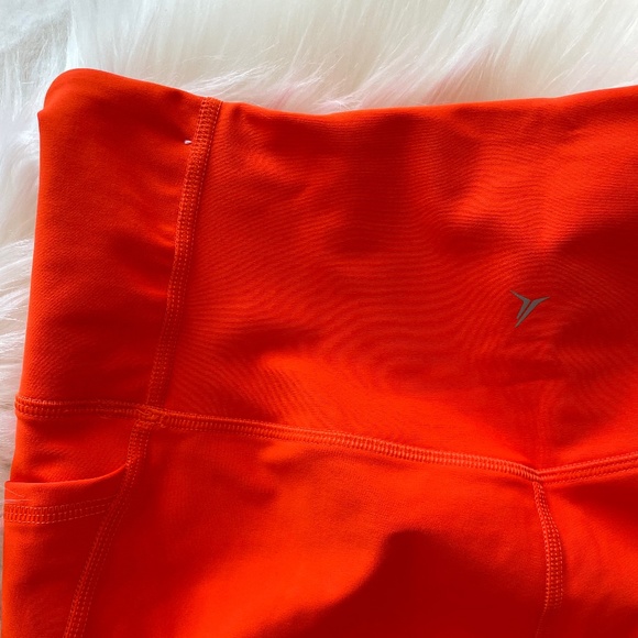 OLD NAVY High-Waisted Orange Bike Shorts - Picture 8 of 11